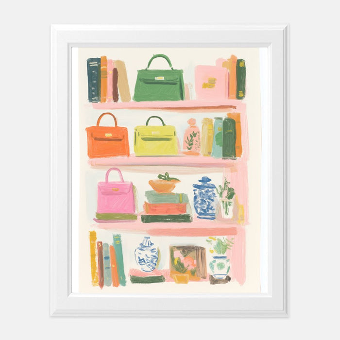 The Shelfie Art Print