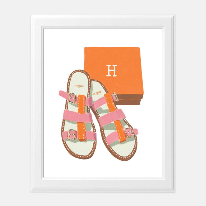 Orange Box Summer Art Print