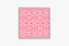 Square acrylic tray with Bamboo Pink pattern on a white background