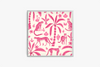 Square acrylic tray with Leopard Palm pattern on a white background