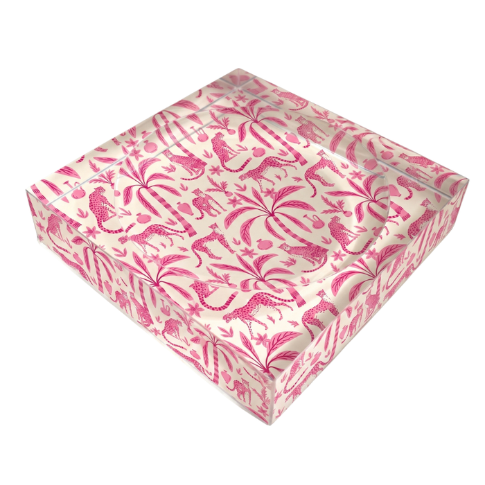 Catchall dish with Leopard Palms pattern