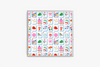 Square acrylic tray with Mahjong Tiles pattern on a white background