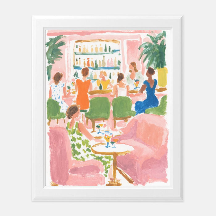 Cocktails at Six Art Print
